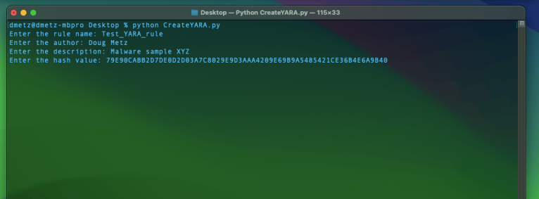 Creating YARA files with Python – Baker Street Forensics