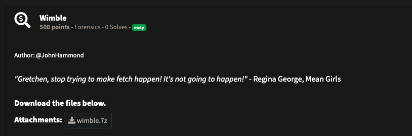Huntress Ctf Week 2 Forensics Wimble Opposable Thumbs Tragedy