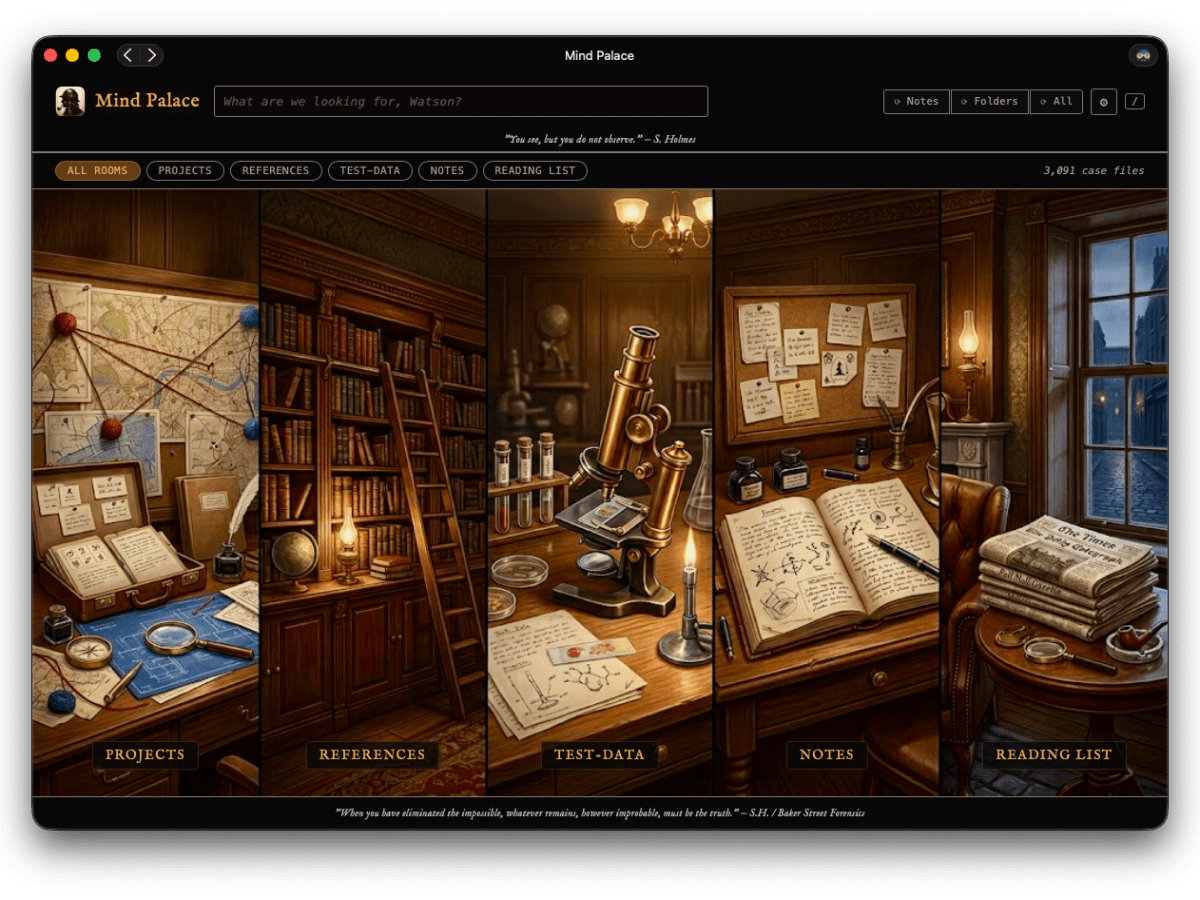 Mind Palace: A Personal Search Engine for the Way I Actually&nbsp;Work