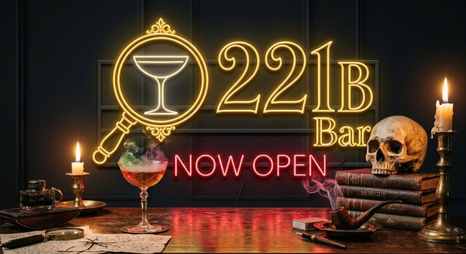 Neon 221b.bar Now Open